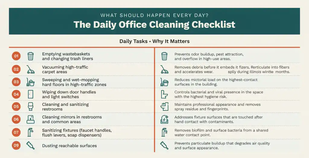 The Daily Office Cleaning Checklist